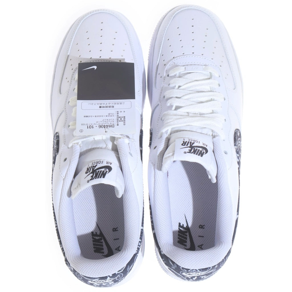NIKE(ナイキ) WMNS AIR FORCE 1 07 ウィメンズ エアフォース1 07 エッセンシャル ペイズリー ローカットスニーカー ホワイト/ブラック US11/28cm DH4406-101