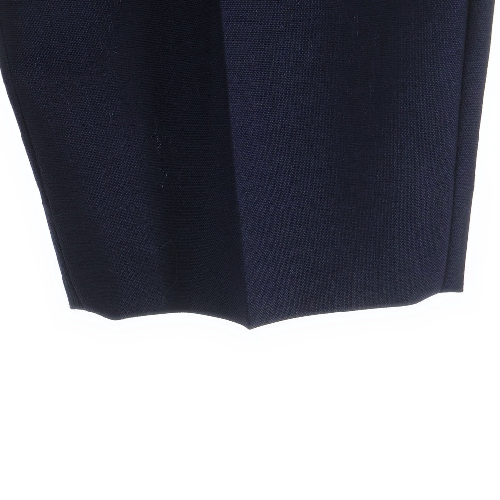 Maison Margiela(メゾンマルジェラ) 23AW モヘヤ混 バックル装飾ウールスラックスパンツ ネイビー SI1KA0006 S49892