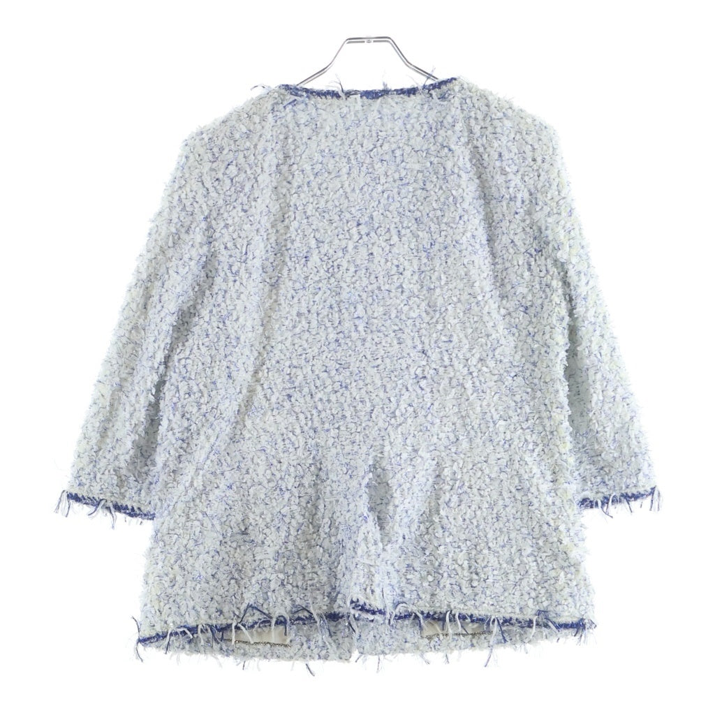 CHANEL(シャネル) ファンタジー ツイード ノーカラージャケット ホワイト P58782V44580 レディース