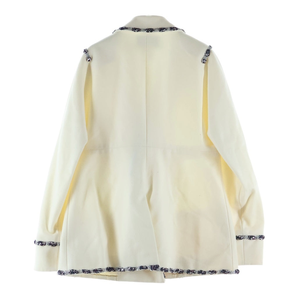 CHANEL(シャネル) ツイードパイピング スクールジャケット ホワイト P44056V24161 レディース