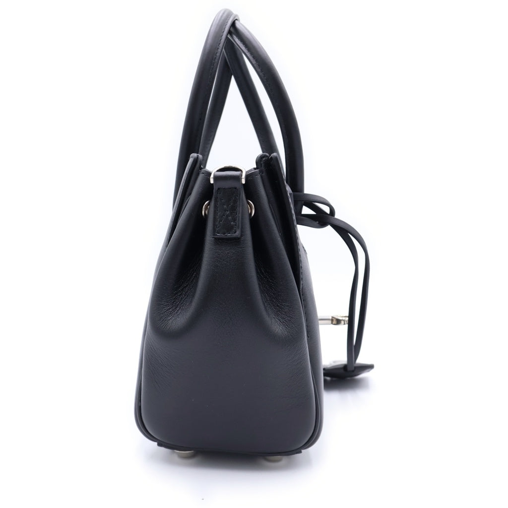 BALENCIAGA(バレンシアガ) BEL AIR キャリーオールバッグ ミニ スムースレザー ブラック 822888 レディース