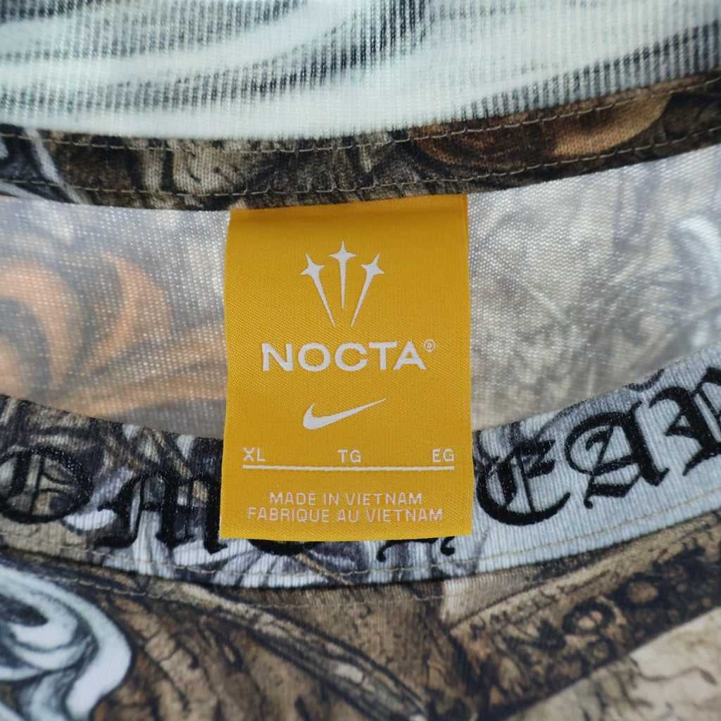 CHROME HEARTS(クロムハーツ) ×NIKE×NOCTA DRAKE ナイキ ノクタ ドレイク クルーネック半袖Tシャツ カットソー ブラウン HJ6902-902