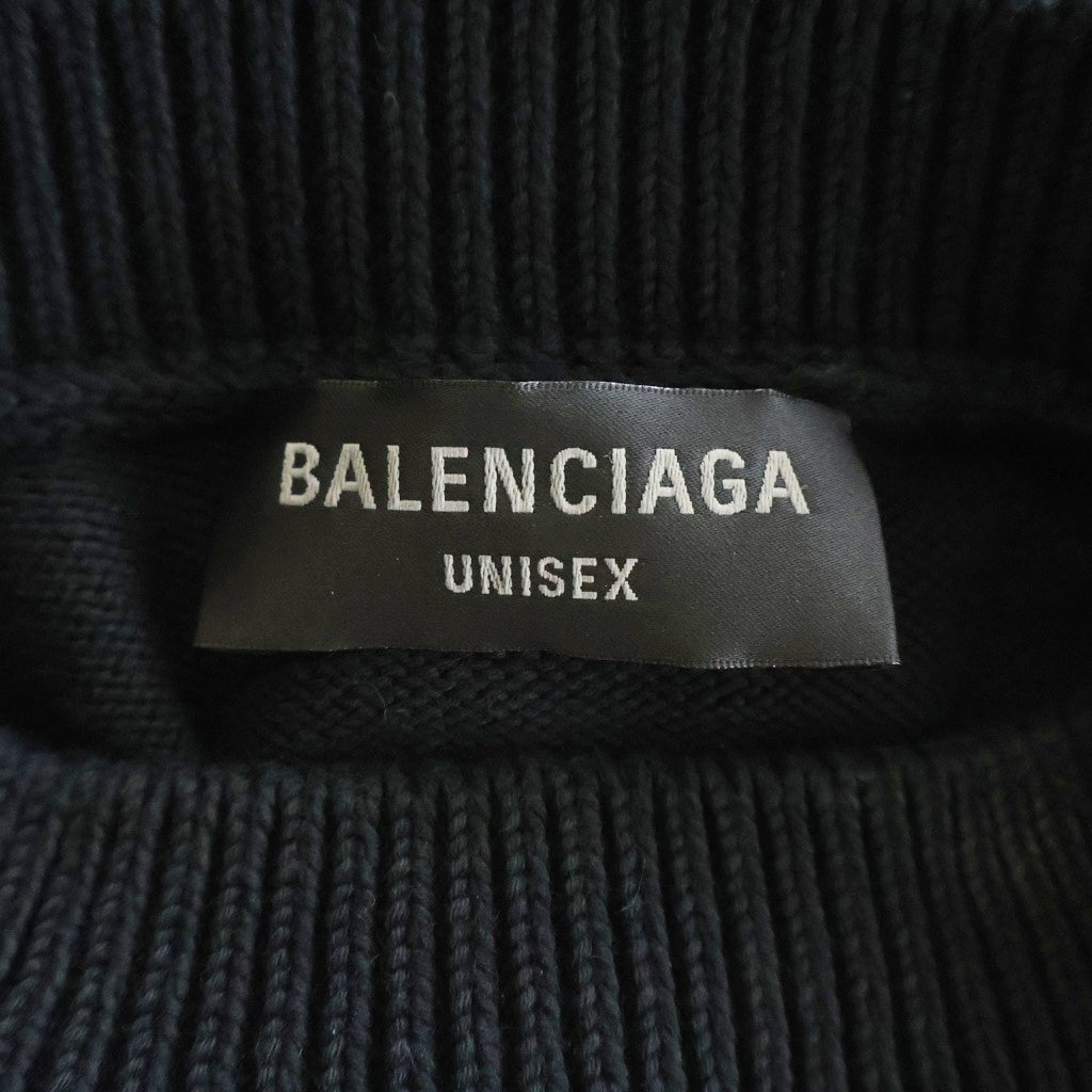 BALENCIAGA(バレンシアガ) DIY MRTAL ロゴプリント コットンニット