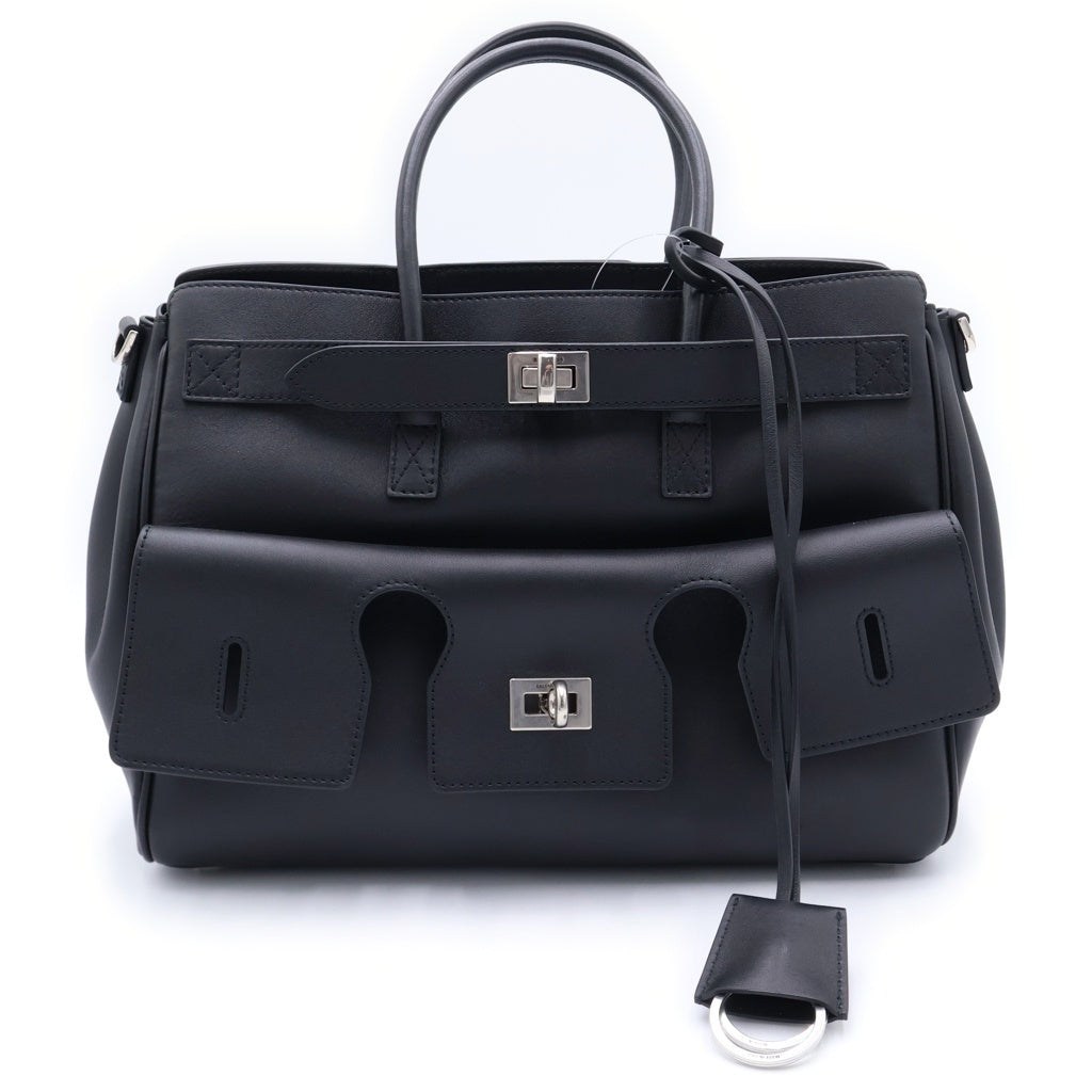 BALENCIAGA(バレンシアガ) BEL AIR キャリーオールバッグ ミディアム スムースレザー ブラック 812545 レディース