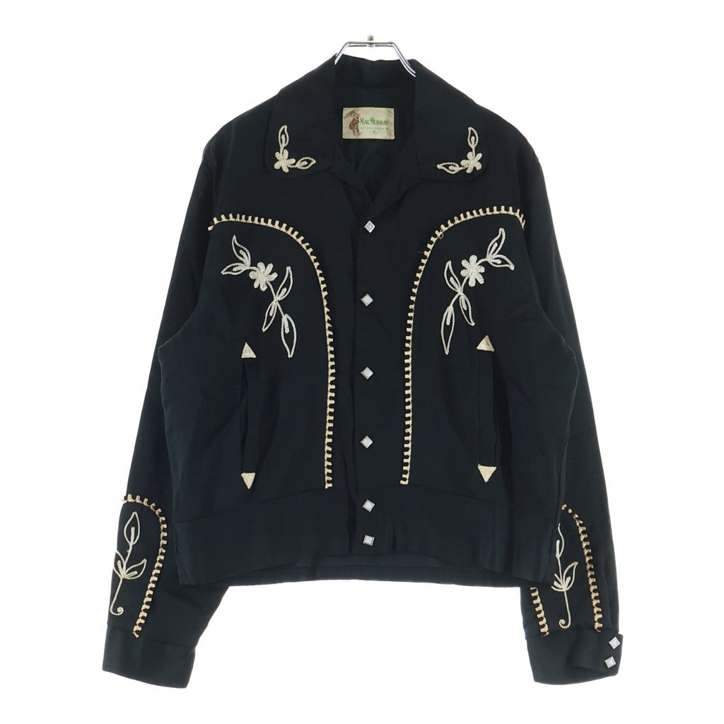VINTAGE(ヴィンテージ) 50S VINTAGE MAC MURRAY WESTERN JACKET マクマリー レーヨンギャバジン ヴィンテージ ウエスタンジャケット ブラック