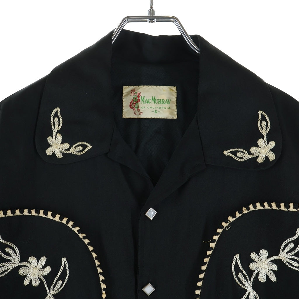 VINTAGE(ヴィンテージ) 50S VINTAGE MAC MURRAY WESTERN JACKET マクマリー レーヨンギャバジン ヴィンテージ ウエスタンジャケット ブラック