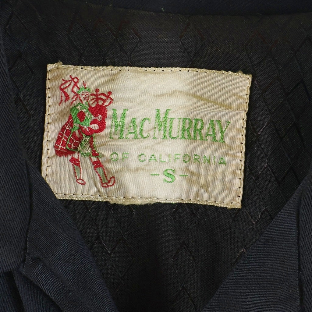 VINTAGE(ヴィンテージ) 50S VINTAGE MAC MURRAY WESTERN JACKET マクマリー レーヨンギャバジン ヴィンテージ ウエスタンジャケット ブラック