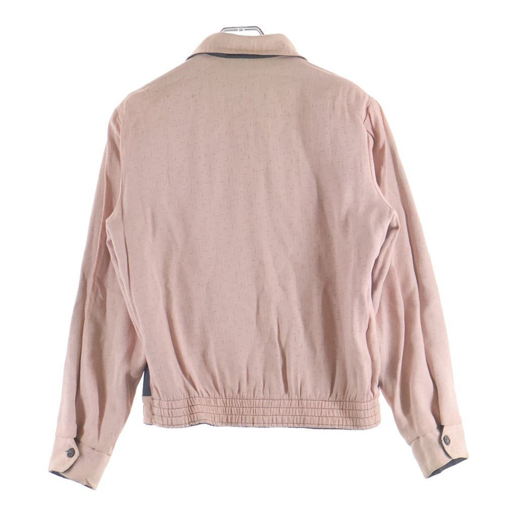 VINTAGE(ヴィンテージ) 50S VINTAGE レーヨンギャバジン カスリ リバーシブルジャケット ブルゾン CONMARジップ ピンク/ブルー