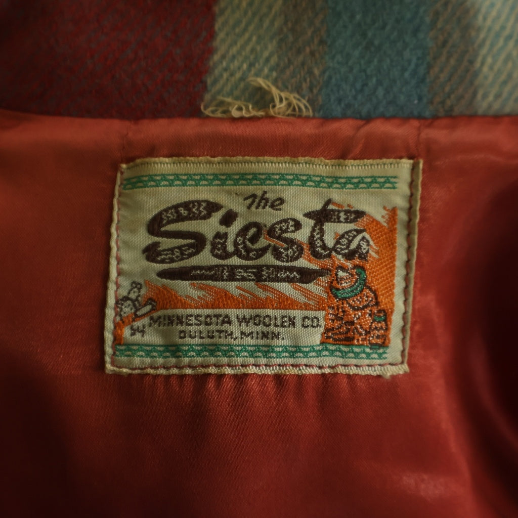 VINTAGE(ヴィンテージ) 50-60S VINTAGE THE SIESTA ヴィンテージ ザシエスタ 棒TALON フリンジ ジップアップウエスタンジャケット レッド