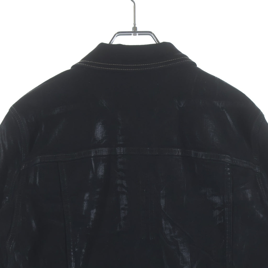 DRKSHDW(ダークシャドウ) 24SS DENIM TRUCKER JACKET コーティング デニムトラッカージャケット ブラック DU01D1751-SBF