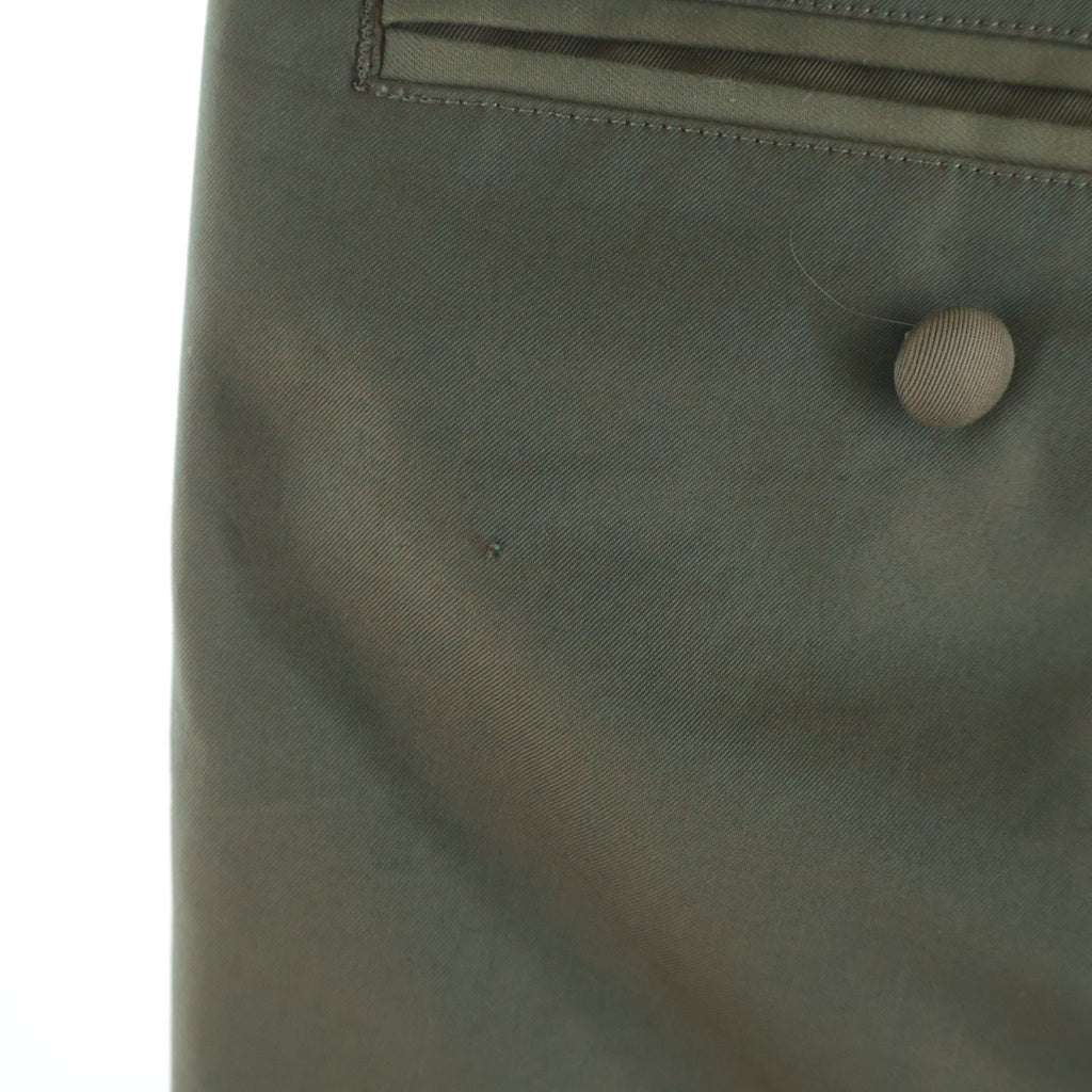 SUGARHILL(シュガーヒル) 20SS CHAMBRAY TRIPLE PLEATED TROUSERS シャンブレー トリプル プリーツド トラウザーズパンツ カーキ 20SSPT05
