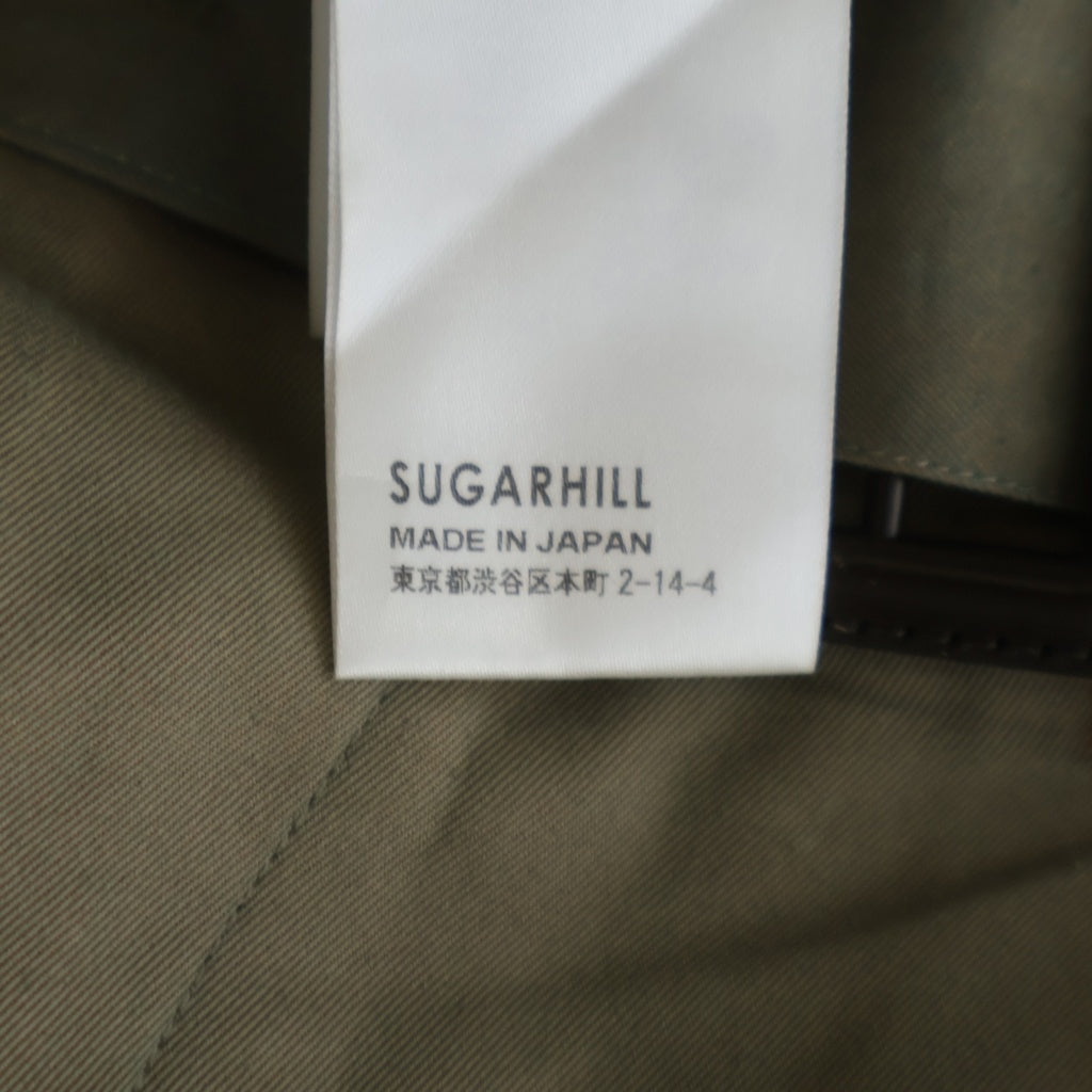 SUGARHILL(シュガーヒル) 20SS CHAMBRAY TRIPLE PLEATED TROUSERS シャンブレー トリプル プリーツド トラウザーズパンツ カーキ 20SSPT05