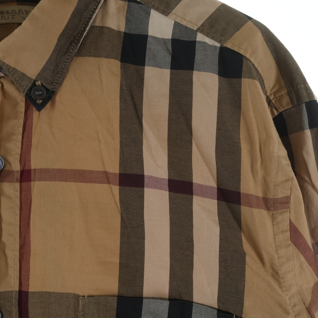 BURBERRY BRIT(バーバリー ブリット) ノバチェック ロングスリーブ コットンシャツ ブラウン 3873780