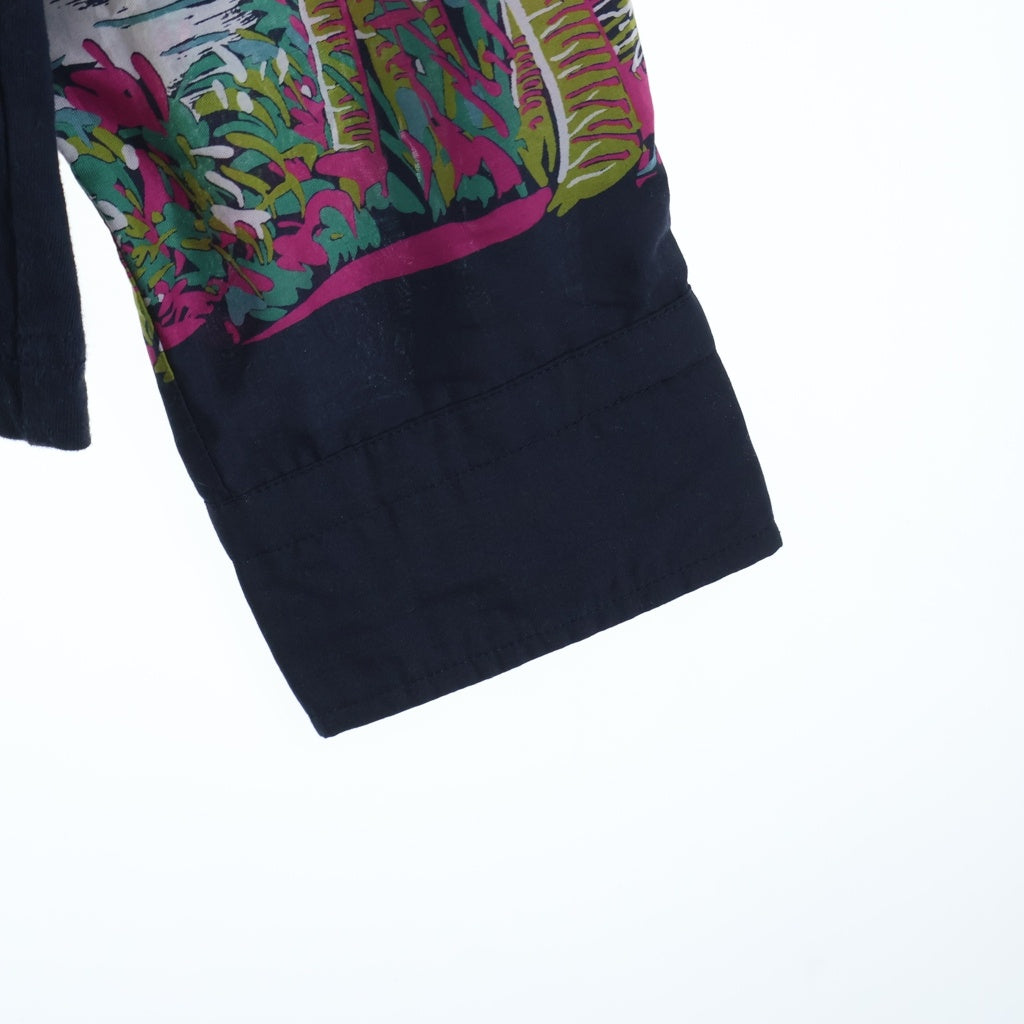Sacai(サカイ) 20AW ×SUN SURF Archive Print Mix Long T-Shirt サンサーフ アーカイブプリントミックス クルーネック長袖Tシャツ カットソー ブラック 20-02199M