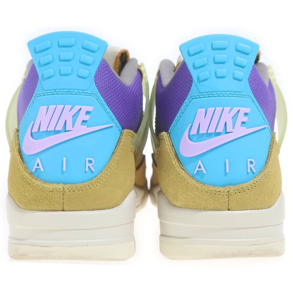 NIKE(ナイキ) ×UNION AIR JORDAN 4 SP DESERT MOSS ユニオン エアジョーダン デザートモス ローカットスニーカー カーキ/パープル US10/28cm DJ5718-300