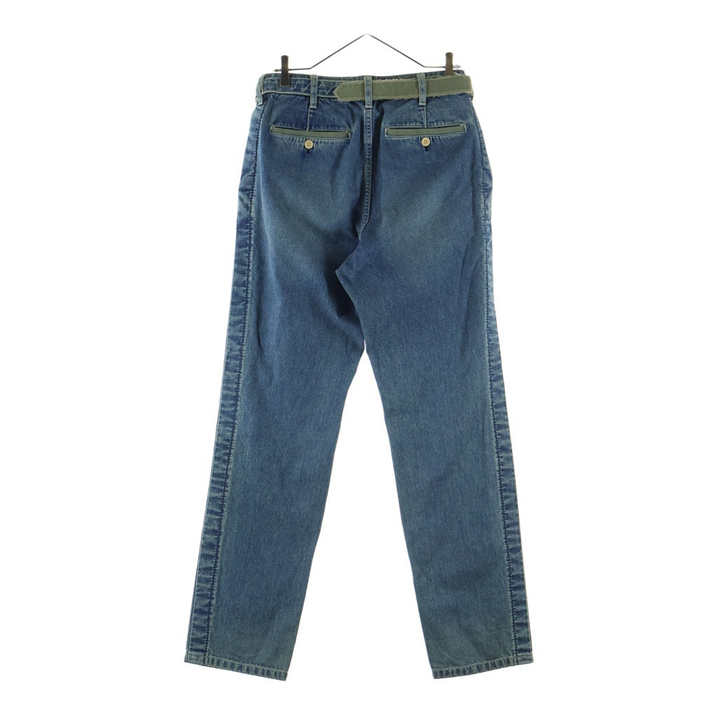 Sacai(サカイ) 17SS ベルテッド コットン ワイドデニムパンツ