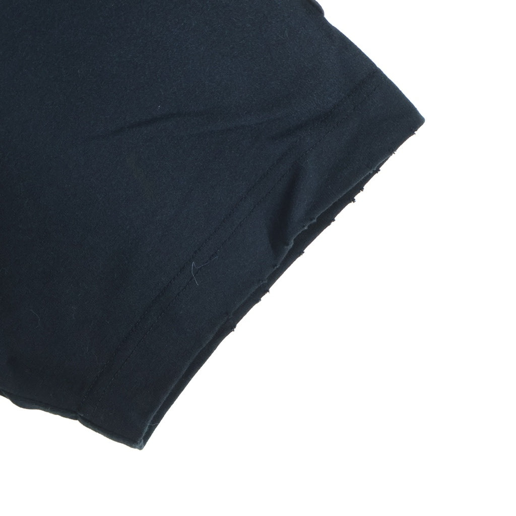 MAISON MIHARAYASUHIRO(メゾンミハラヤスヒロ) 23SS SHIRT LAYERED TEE シャツレイヤード クルーネック半袖Tシャツ カットソー ブラック/ブラウン A10TS641