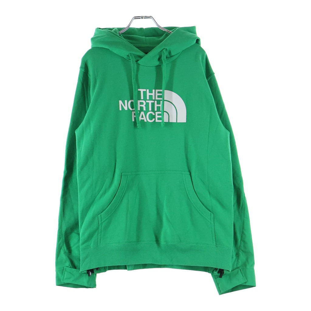 Sacai(サカイ) 17AW ×THE NORTH FACE ザノースフェイス ナイロン切替 ロゴプリント プルオーバーフーディー パーカー グリーン NT6175SA