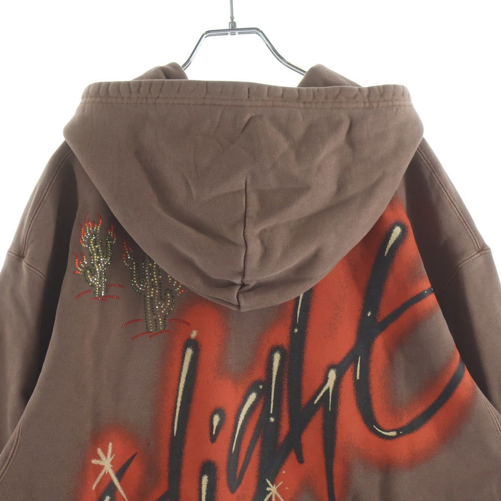 NIKE(ナイキ) JORDAN BRAND M J TS HOODIE ARCHAEO ジョーダンブランド ロゴ ラメストーン プルオーバーフーディー パーカー ブラウン DO4093-256