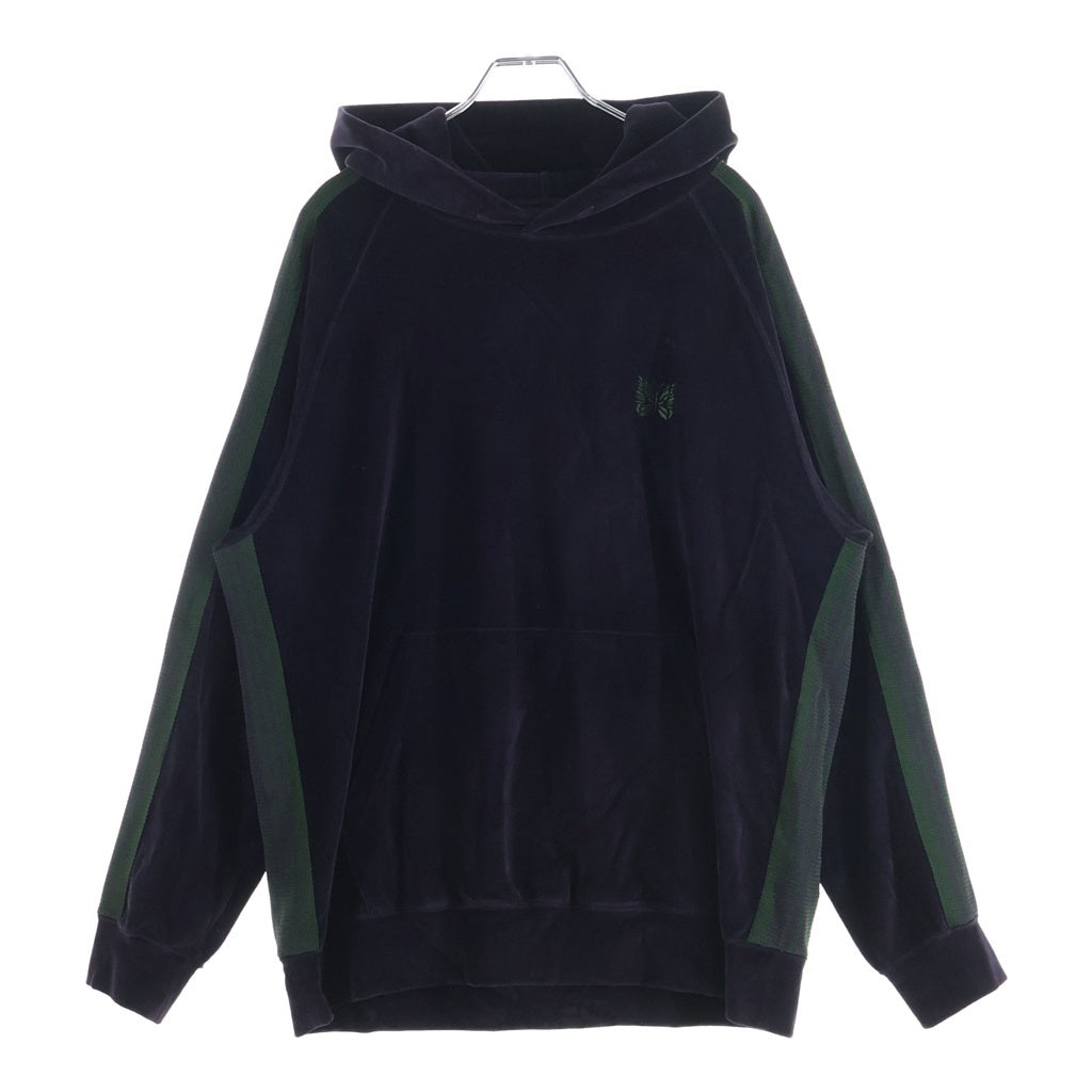 Needles(ニードルス) 21AW Track Hoody-C/Pe Velour ベロア トラック プルオーバーフーディー パーカー パープル J0228