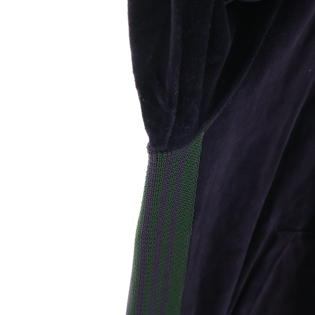 Needles(ニードルス) 21AW Track Hoody-C/Pe Velour ベロア トラック プルオーバーフーディー パーカー パープル J0228