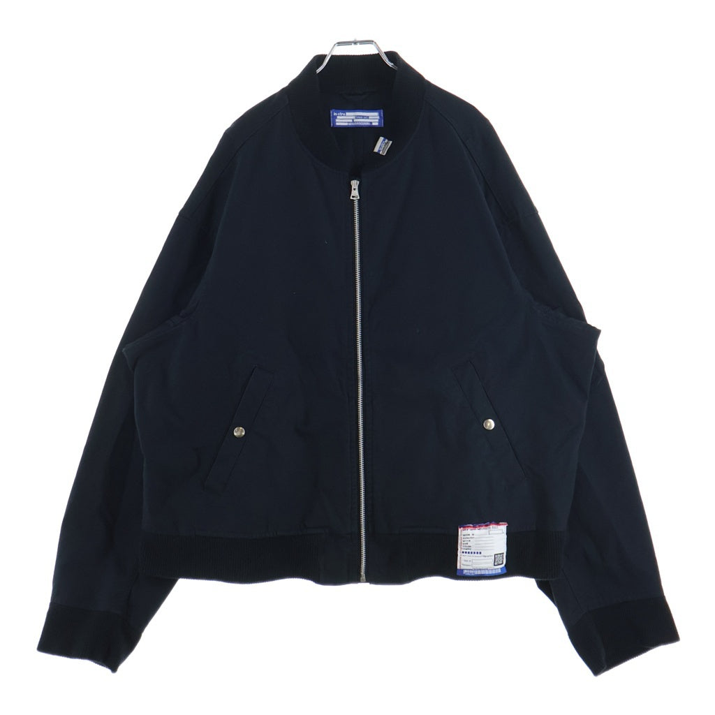 MAISON MIHARAYASUHIRO(メゾンミハラヤスヒロ) 22AW Heavy Canvas Blouson ヘビーキャンバス ジップアップ ボンバージャケット ブルゾン ブラック I09BL011
