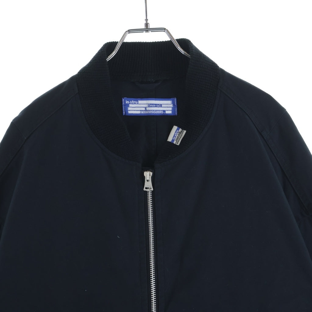 MAISON MIHARAYASUHIRO(メゾンミハラヤスヒロ) 22AW Heavy Canvas Blouson ヘビーキャンバス ジップアップ ボンバージャケット ブルゾン ブラック I09BL011