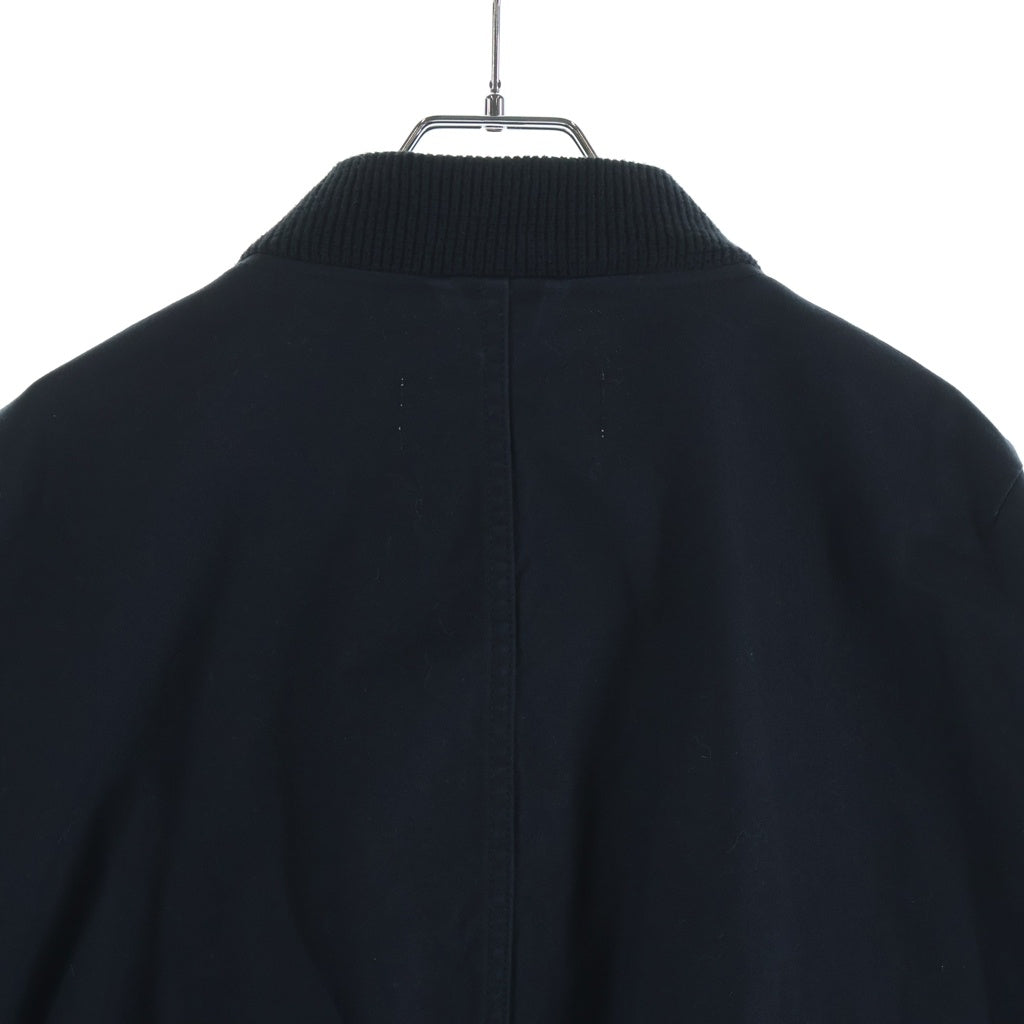 MAISON MIHARAYASUHIRO(メゾンミハラヤスヒロ) 22AW Heavy Canvas Blouson ヘビーキャンバス ジップアップ ボンバージャケット ブルゾン ブラック I09BL011