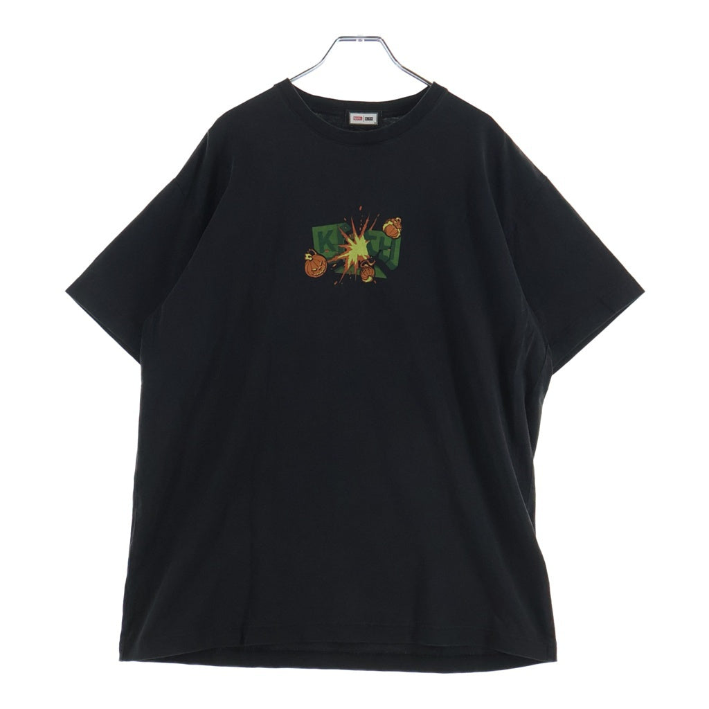 KITH(キス) ×MARVEL GREEN GOBLIN TEE マーベル グリーンゴブリン加工 クルーネック半袖Tシャツ カットソー ブラック KHM032521