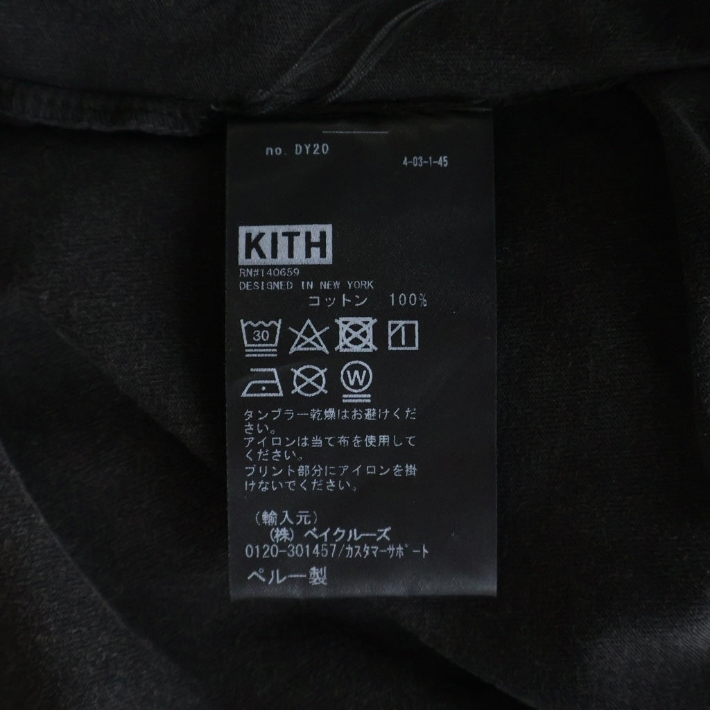 KITH(キス) ×MARVEL GREEN GOBLIN TEE マーベル グリーンゴブリン加工 クルーネック半袖Tシャツ カットソー ブラック KHM032521