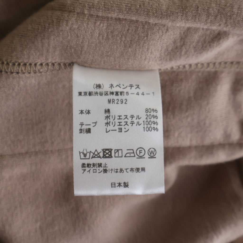 Needles(ニードルス) 23SS Track Hoody C/Pe Velour ベロア トラック プルオーバーフーディー パーカー ピンク MR292