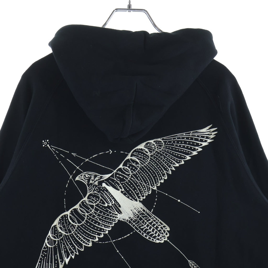 Sacai(サカイ) 19SS ×Dr.Woo Side Zip Hoodie ドクターウー サイドジップ プルオーバーフーディー パーカー ブラック 19-0048S