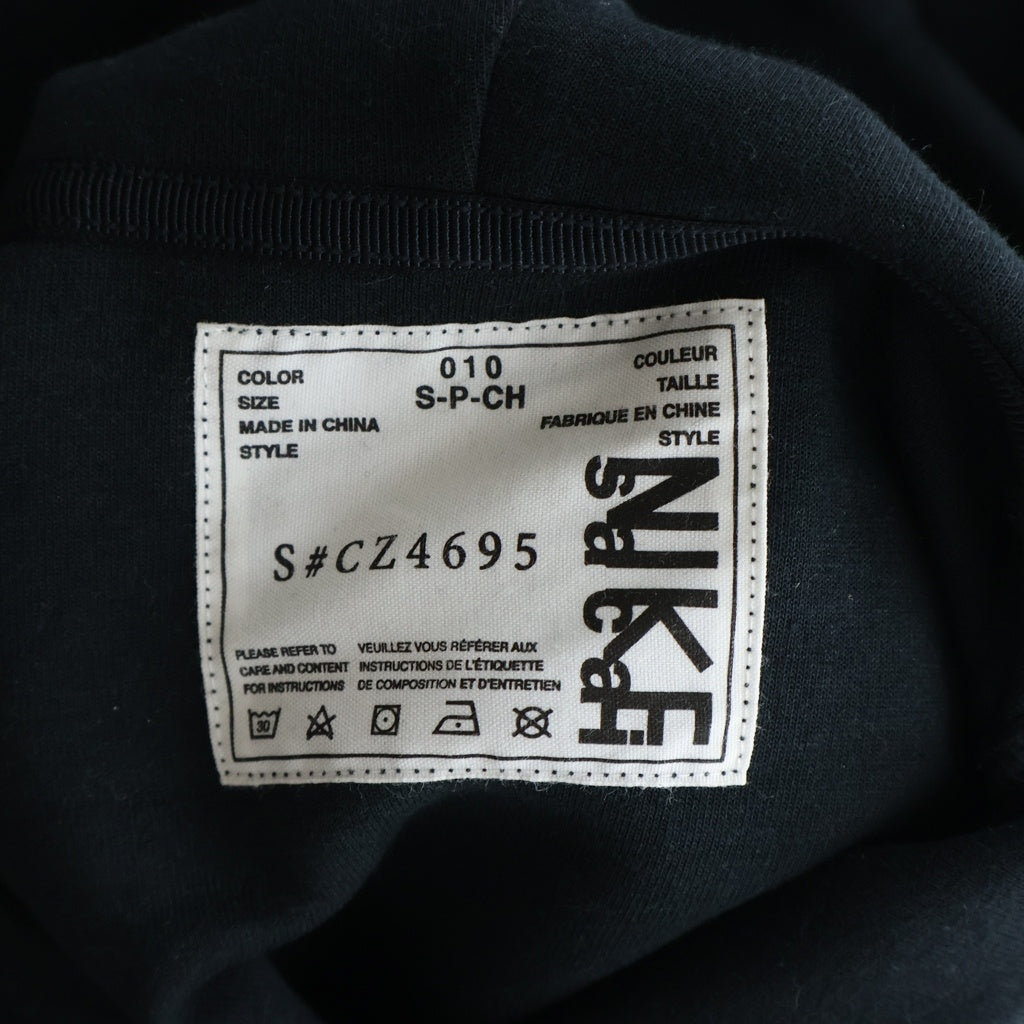 NIKE(ナイキ) 20AW ×sacai NRG PULLOVER HOODIE ナイロン切替 プルオーバーフーディー パーカー ブラック CZ4695-100