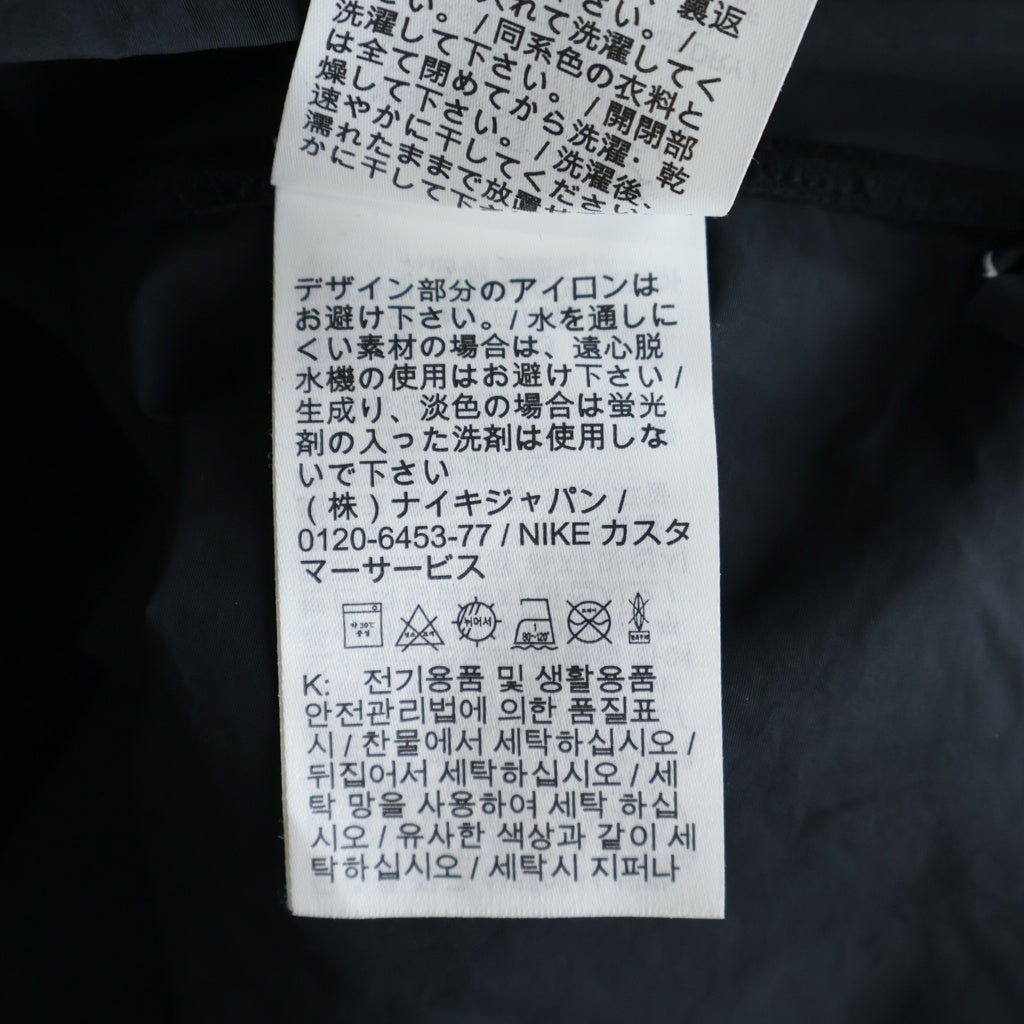 NIKE(ナイキ) 20AW ×sacai NRG PULLOVER HOODIE ナイロン切替 プルオーバーフーディー パーカー ブラック CZ4695-100
