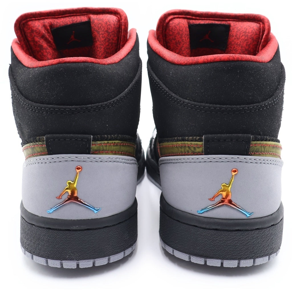 NIKE(ナイキ) 【観賞用2010年製】AJ RETRO 1 PHAT 20 STEALTH WHITE エアジョーダン レトロ ファット ステルスホワイト ミッドカットスニーカー ブラック/レッド 395664-002