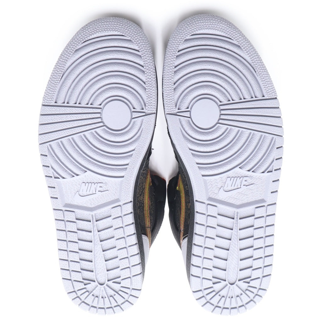 NIKE(ナイキ) 【観賞用2010年製】AJ RETRO 1 PHAT 20 STEALTH WHITE エアジョーダン レトロ ファット ステルスホワイト ミッドカットスニーカー ブラック/レッド 395664-002