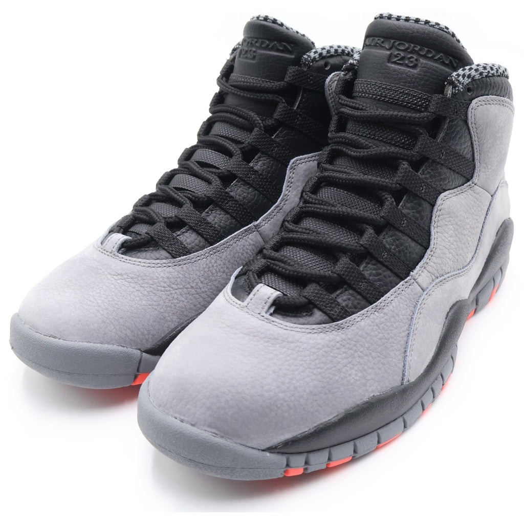 NIKE(ナイキ) 【観賞用2013年製】AIR JORDAN RETRO 10 COOL GREY エアジョーダン レトロ ハイカットスニーカー グレー/ブラック US9/27cm 310805-023
