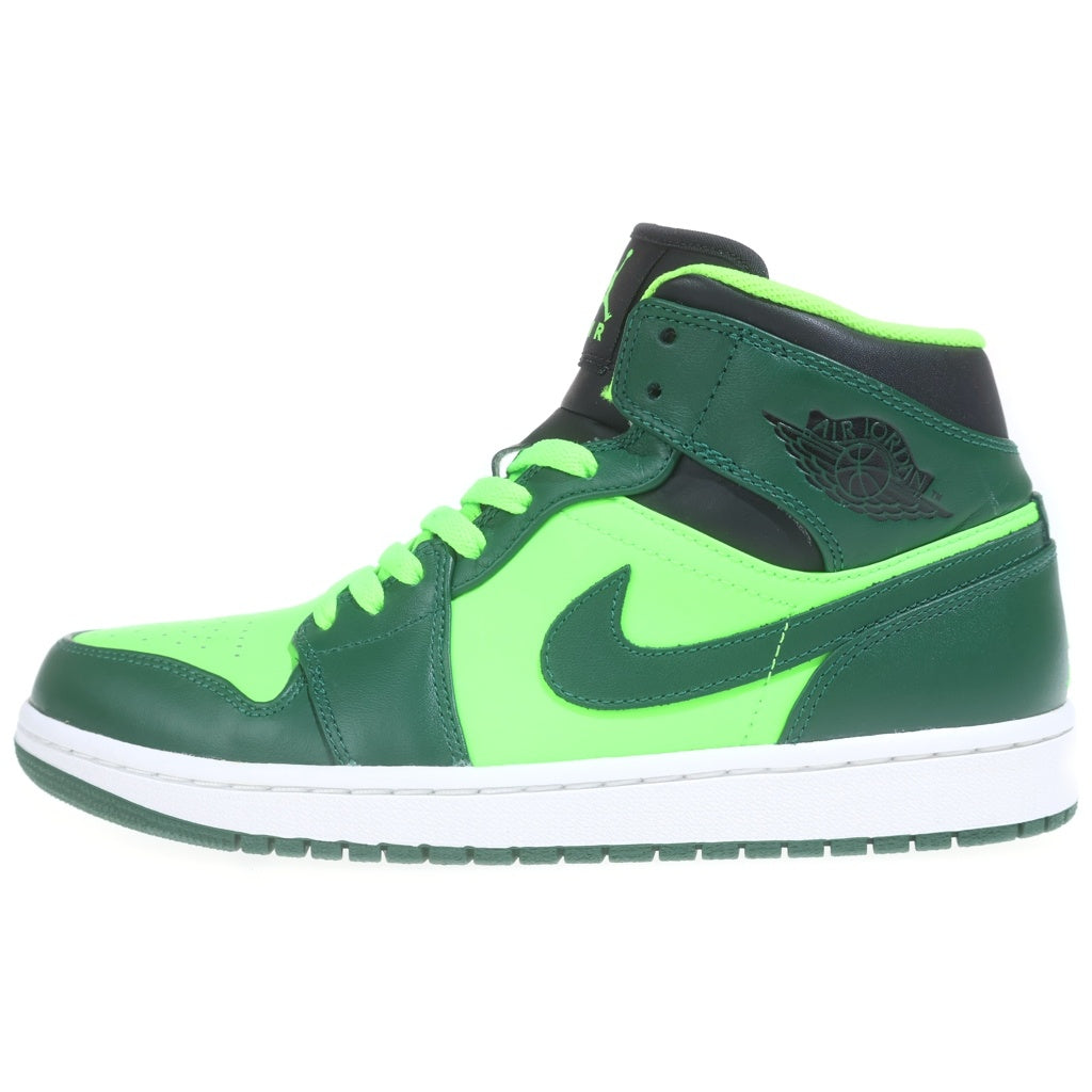 NIKE(ナイキ) 【観賞用2012年製】AIR JORDAN 1 MID GORGE GREEN エアジョーダン 1 ゴージグリーン ミッドカットスニーカー グリーン US9/27cm 554724-330