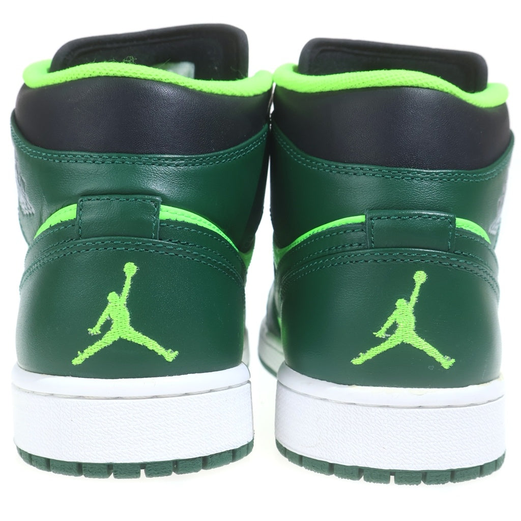 NIKE(ナイキ) 【観賞用2012年製】AIR JORDAN 1 MID GORGE GREEN エアジョーダン 1 ゴージグリーン ミッドカットスニーカー グリーン US9/27cm 554724-330