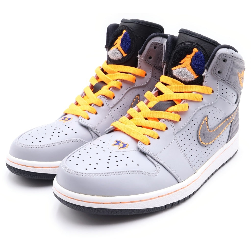 NIKE(ナイキ) 【観賞用2012年製】AIR JORDAN 1 RETRO 93 エアジョーダン1 レトロ 93 ハイカットスニーカー グレー/オレンジ US9/27cm 580514-045