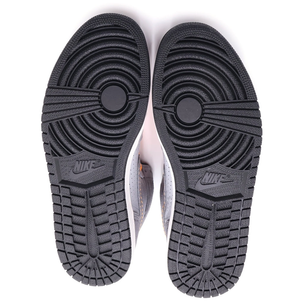 NIKE(ナイキ) 【観賞用2012年製】AIR JORDAN 1 RETRO 93 エアジョーダン1 レトロ 93 ハイカットスニーカー グレー/オレンジ US9/27cm 580514-045