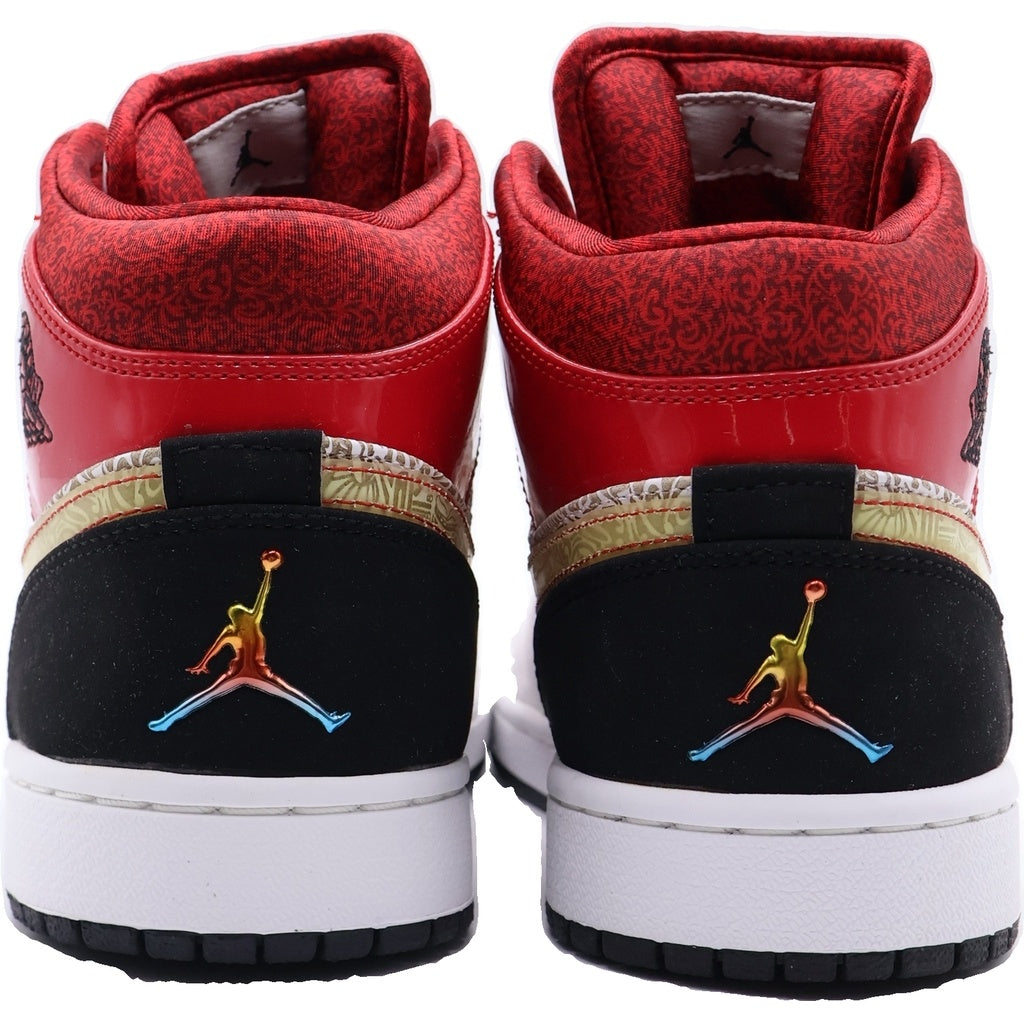 NIKE(ナイキ) 【観賞用2010年製】AJ RETRO 1 PHAT 20 LASER エアジョーダンレトロ1 ファット20 ミッドカットスニーカー ホワイト/レッド US9/27cm 395664-101