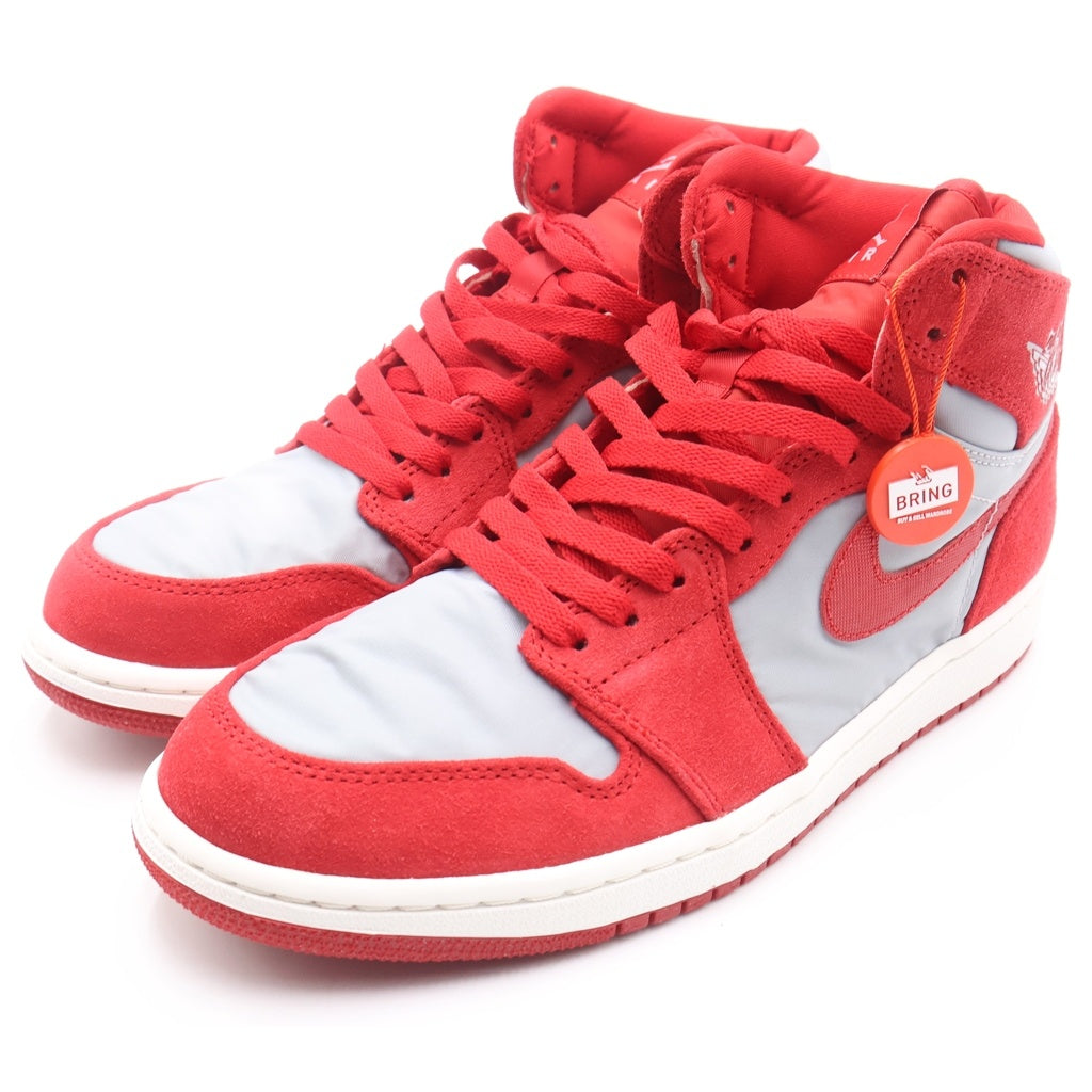 NIKE(ナイキ) AIR JORDAN 1 HIGH エアジョーダン1 レトロ ハイカットスニーカー レッド/グレー US9/27cm AA3993-601