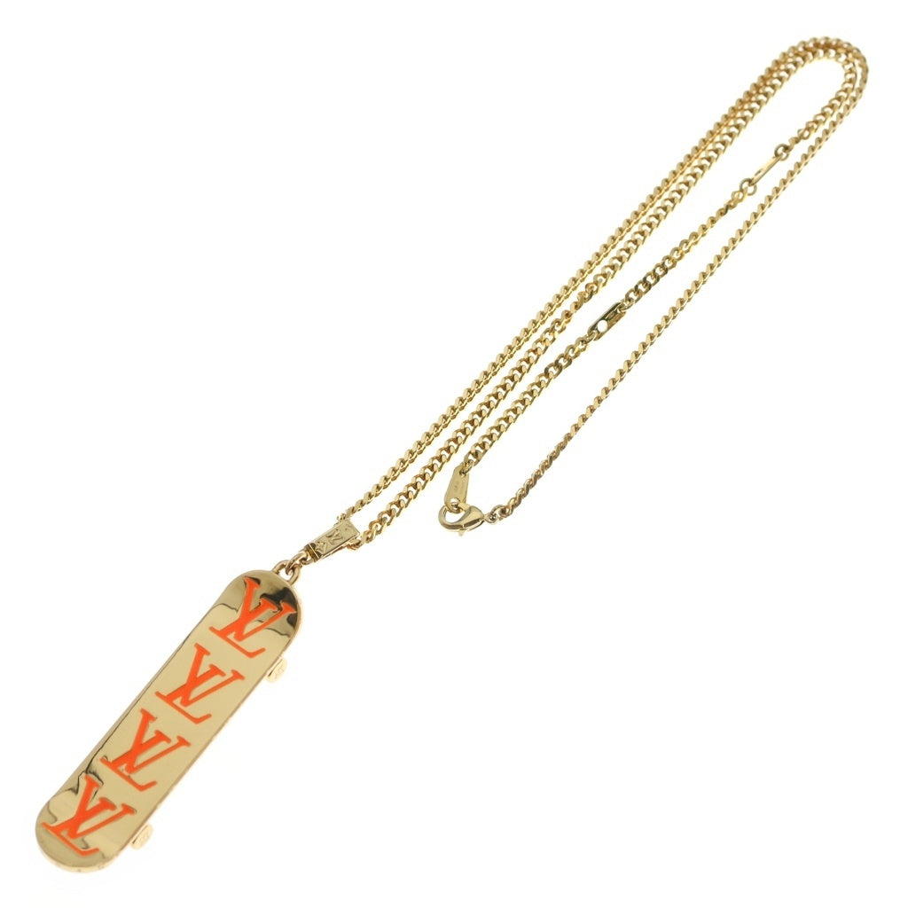 LOUIS VUITTON(ルイヴィトン) ペンダント スケートボード チェーンネックレス ゴールド GP MP3276 DI1221