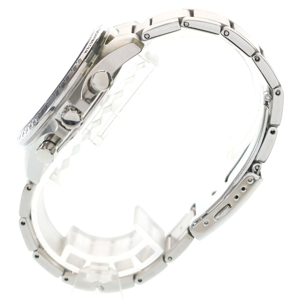 SEIKO(セイコー) ×NANO universe ナノユニバース クロノグラフ ホワイト文字盤 アナログウォッチ 腕時計 シルバー 8T67-00J0
