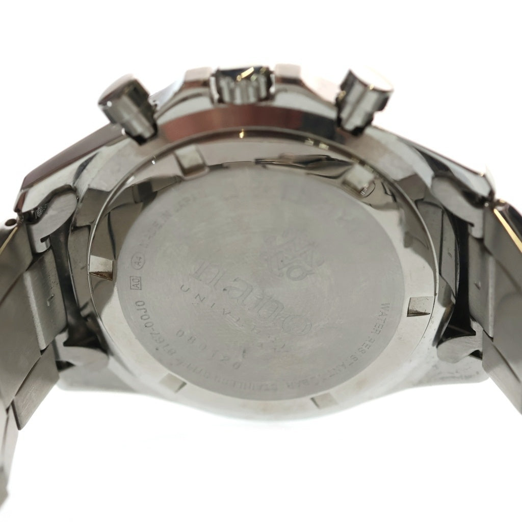 SEIKO(セイコー) ×NANO universe ナノユニバース クロノグラフ ホワイト文字盤 アナログウォッチ 腕時計 シルバー 8T67-00J0