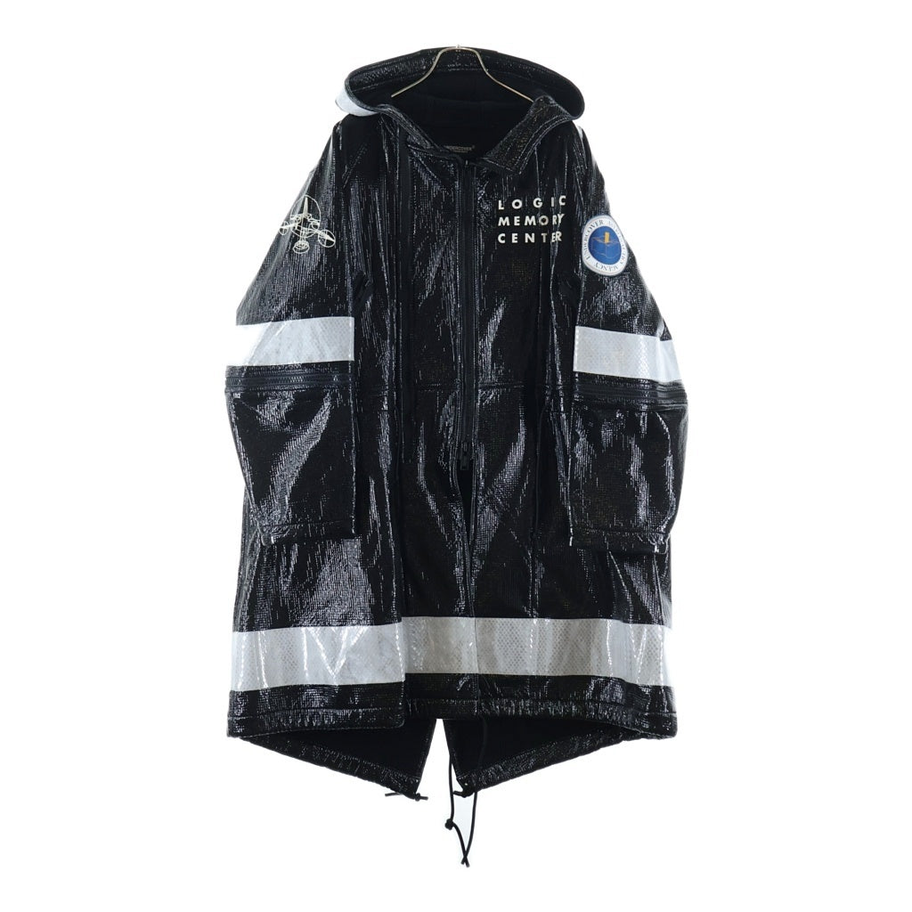 UNDERCOVER(アンダーカバー) 18AW LOGIC MEMORY CENTER COAT 2001年宇宙の旅 ロジック メモリー センター フーデッドコート ブラック UCV4302-1