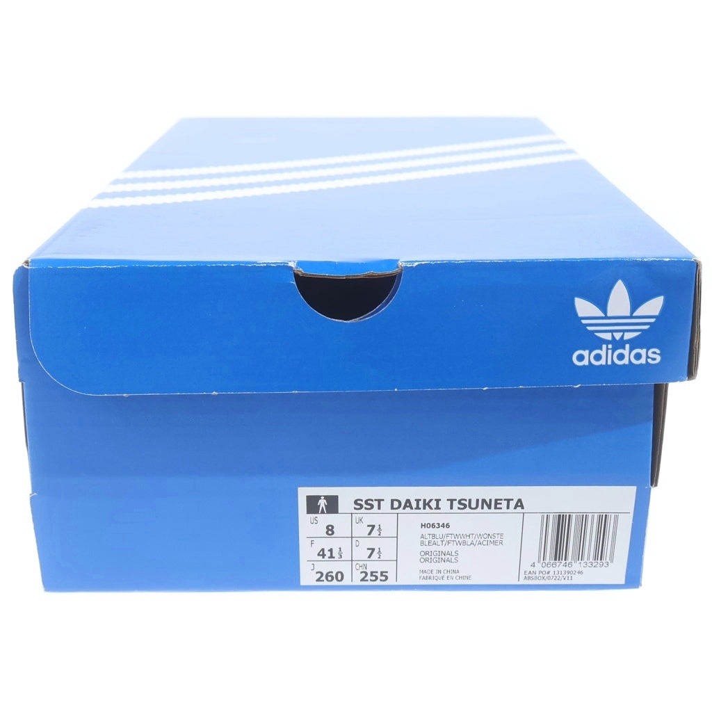 adidas(アディダス) ×KING GNU DAIKI TSUNETA ×ATMOS SUPERSTAR キングヌー 常田大希 アトモス スーパースター ローカットスニーカー ブルー US8/26cm H06346