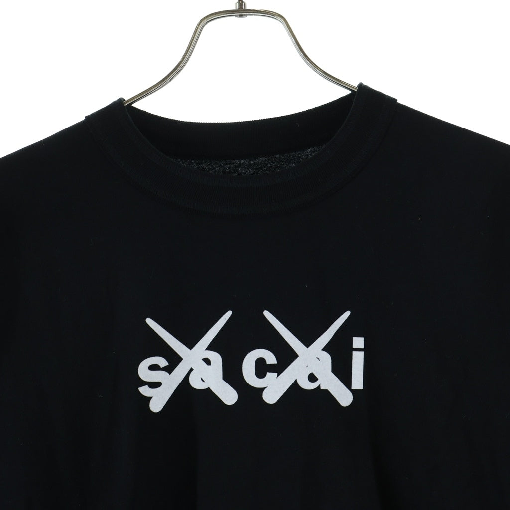 Sacai(サカイ) 21AW ×KAWS FLOCK PRINT LONG SLEEVE T-SHIRT カウズ 
