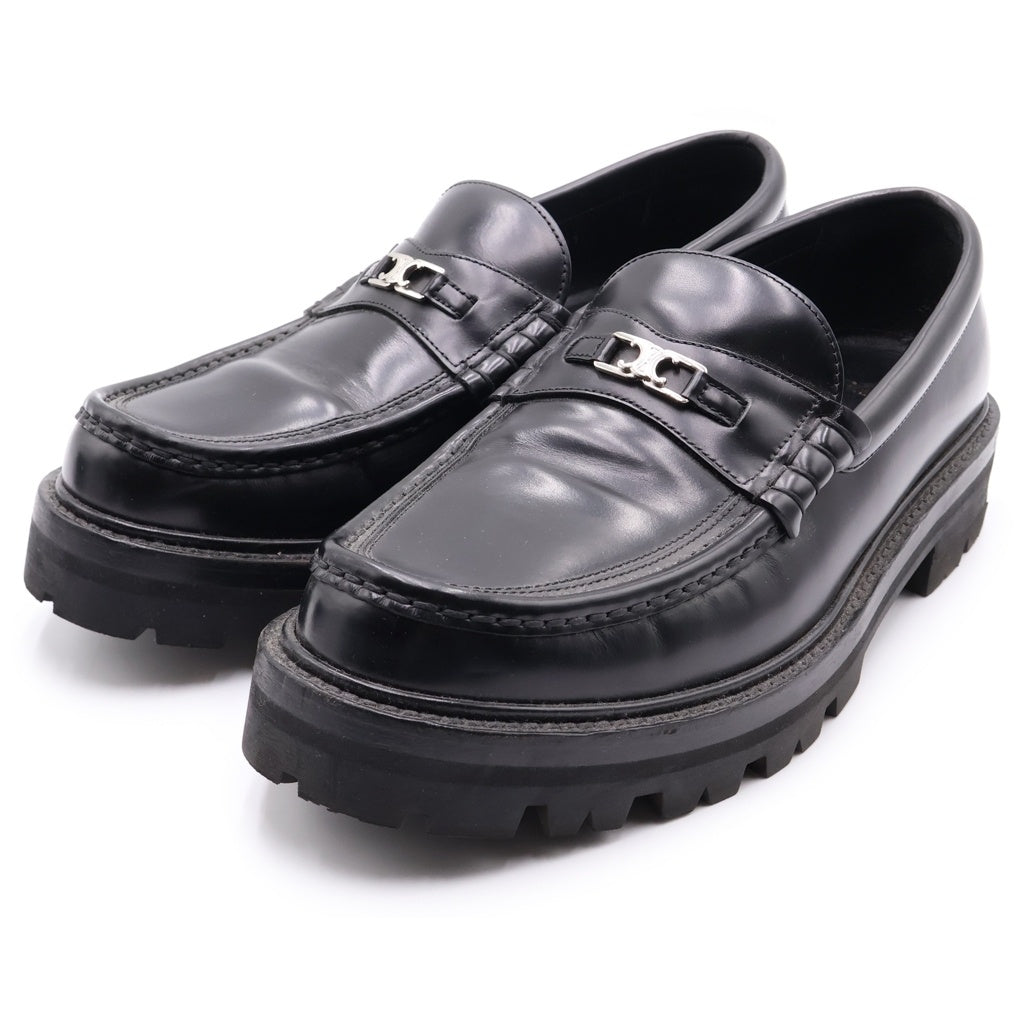CELINE(セリーヌ) 22SS CHUNKY TRIONPHE LOAFER 30 チャンキー トリオンフ レザーローファー ブラック FA1221